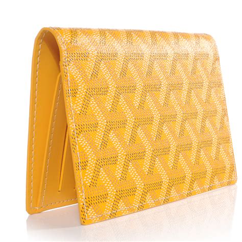 goyard yellow wallet